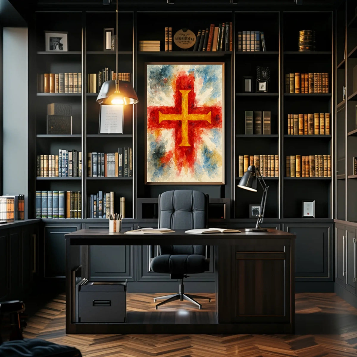 Vibrant Cross Poster