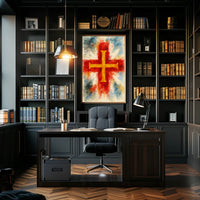 Vibrant Cross Poster