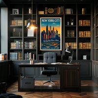 New York City Skyline Poster Iconic Cityscape Art For Home