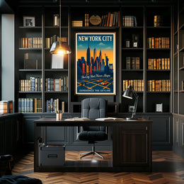 New York City Skyline Poster Iconic Cityscape Art For Home