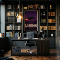 F-111 Aardvark Swing-Wing Cold War Military Poster