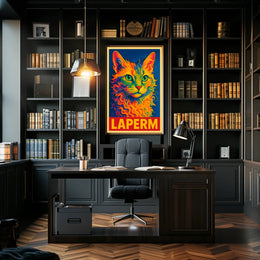 LaPerm Cat Art Poster