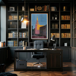 Chicago Temple by the Chicago Rapid Transit Poster PosterGoat
