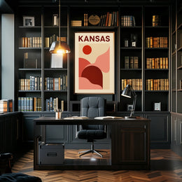 Kansas Abstract Landscape Poster