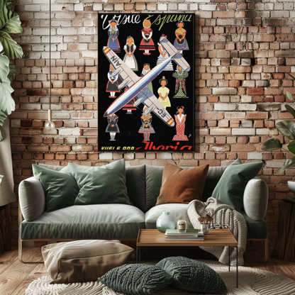 Visit Spain with Iberia Poster