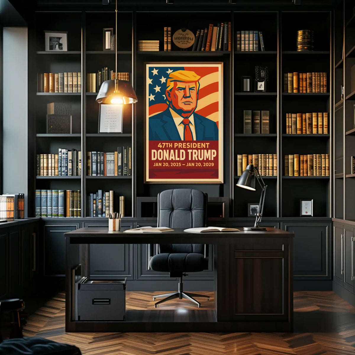 Trump Patriotic Vision Pop Art Poster