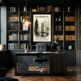 California The Golden State Poster PosterGoat