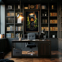 Adventurous Cat Explorer Poster