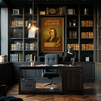 Abraham Baldwin Visionary Vintage Historical or Presidential Poster
