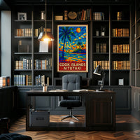 Cook Islands Aitutaki Paradise Poster