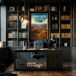 Grand Canyon Adventure Travel Vintage Poster