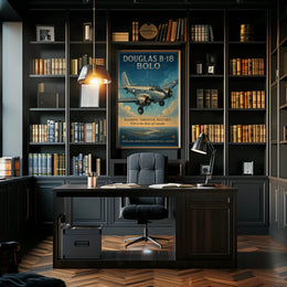 Douglas B18 Bolo Vintage Aircraft Poster Print