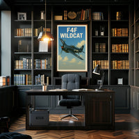 F4F Wildcat Poster PosterGoat
