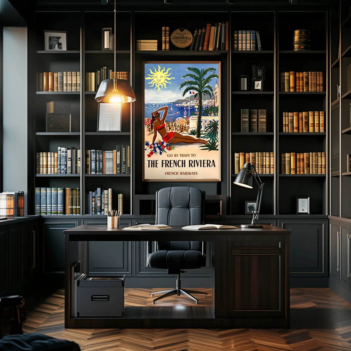 Escape To The French Riviera Poster