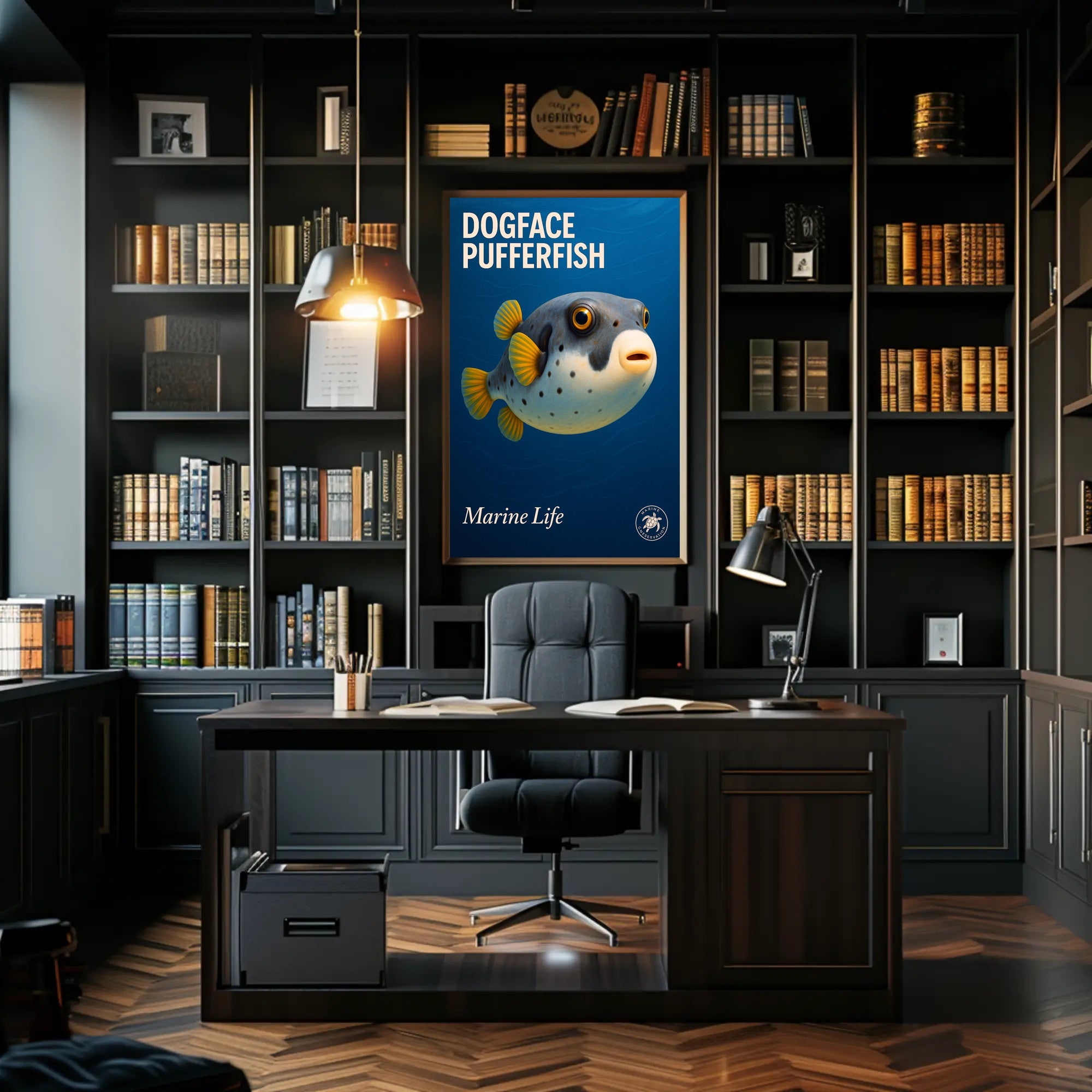 Dogface Pufferfish Poster PosterGoat