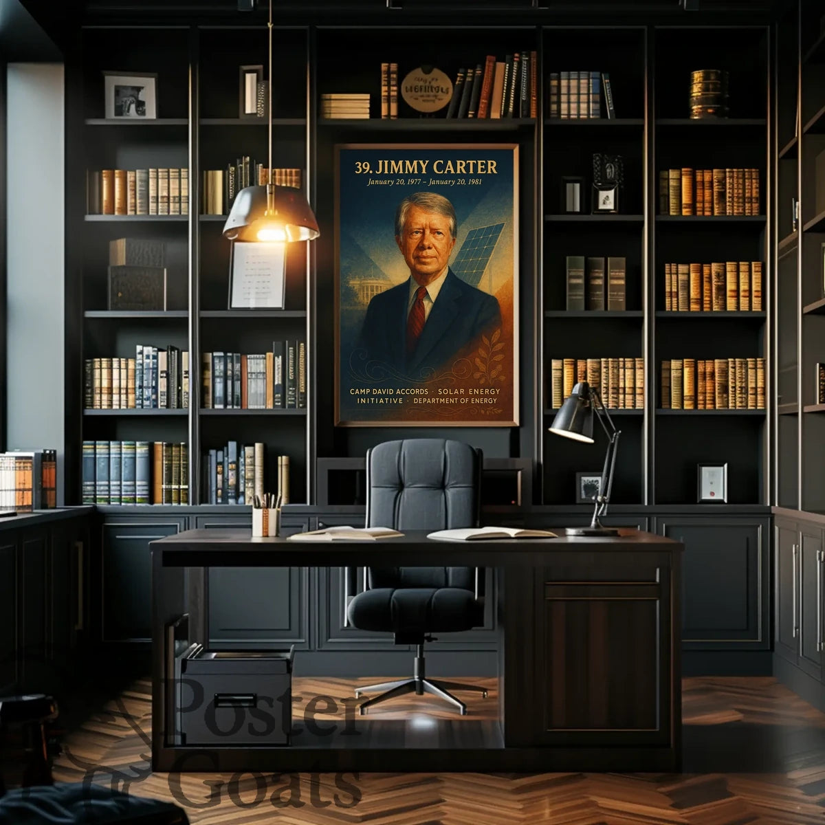 Jimmy Carter Historical Presidency Vintage Poster