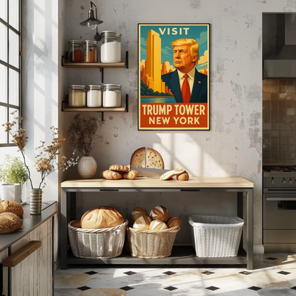 Visit Trump Tower New York Travel Art Poster