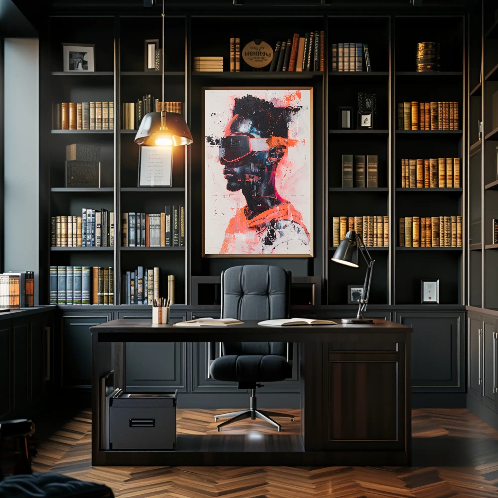Futuristic Vision Art Print Poster for Modern Home Decor