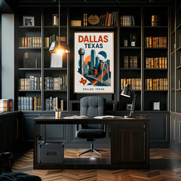 Dallas, Texas A Modern Skyline Poster