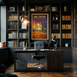 Abu Dhabi Harmony in Architectural Cityscape Urban or Cityscape Poster