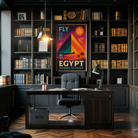 Egyptian Adventure Vibrant Pyramids Travel Poster PosterGoat