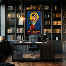 St. Ethelreda (Audrey) Poster