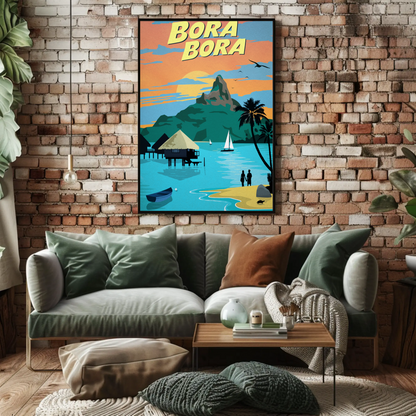 Bora Bora Travel Poster
