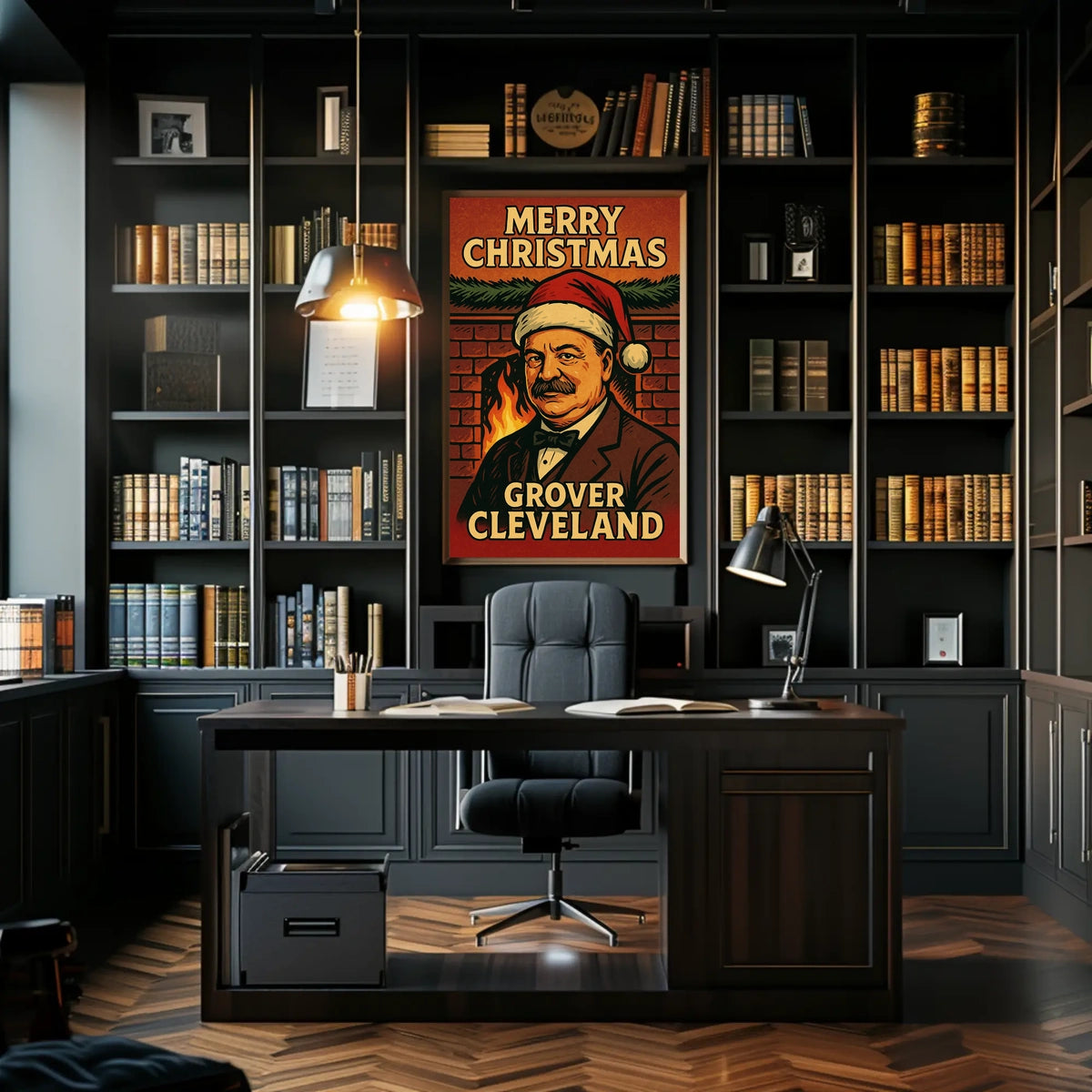 Grover Cleveland Christmas Cheer Poster