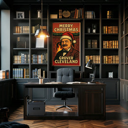 Grover Cleveland Christmas Cheer Poster