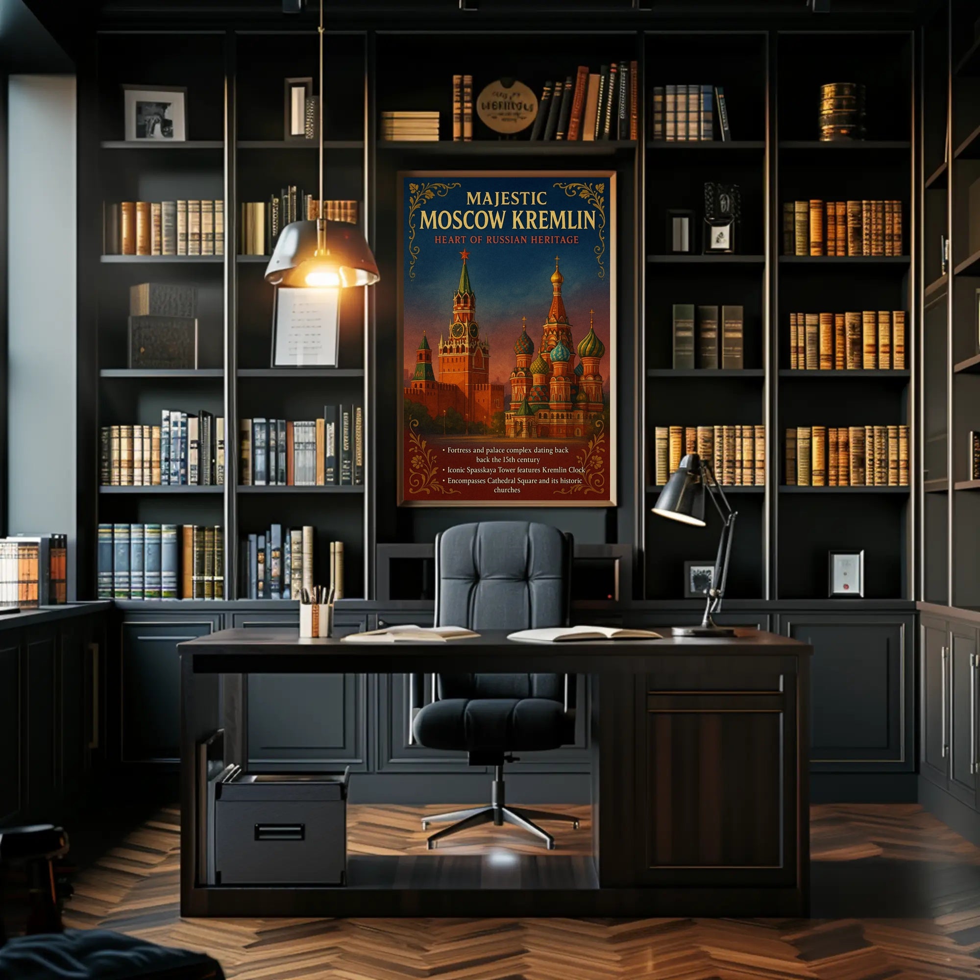 Majestic Moscow Kremlin Poster PosterGoat