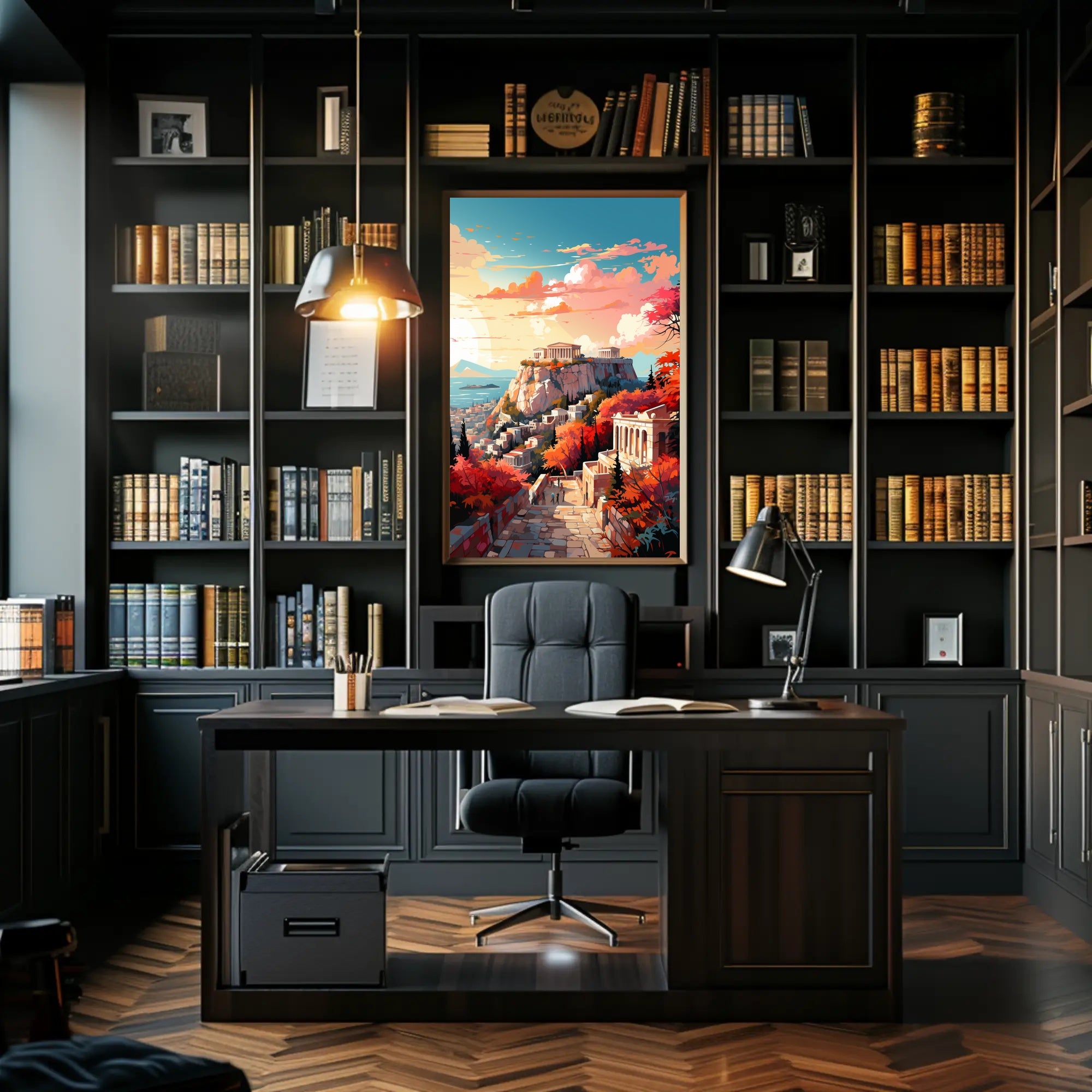 Autumn At The Acropolis Poster