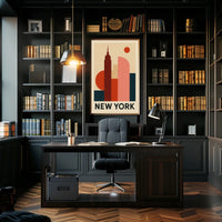 New York Skyline Art Poster