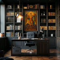 St. Michael In Stained Glass Poster