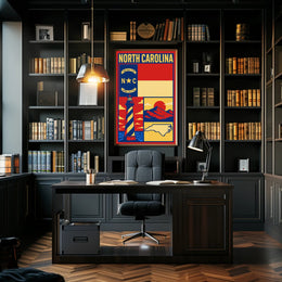 North Carolina Heritage Poster PosterGoat