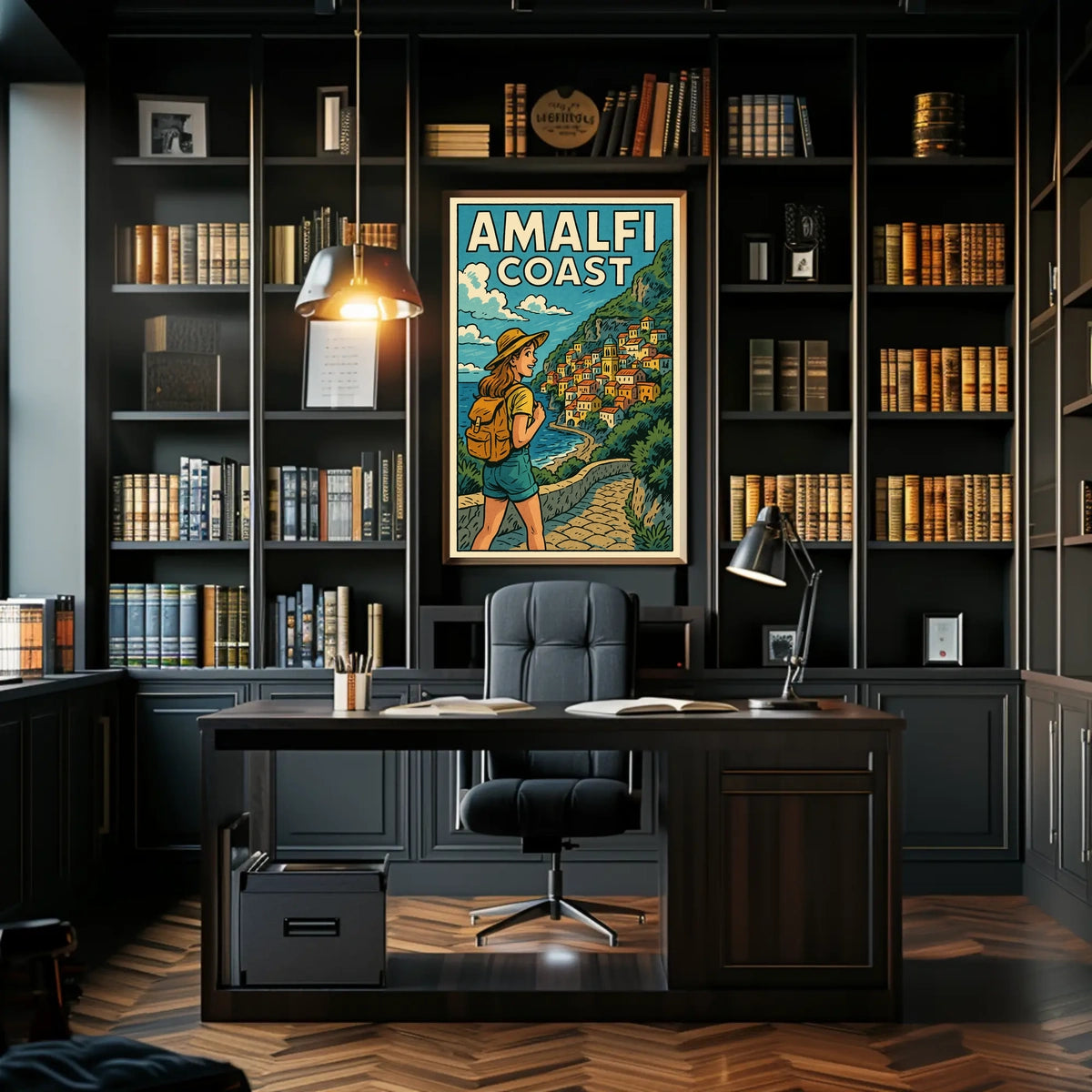 Amalfi Coast Adventure Poster Wall Art Travel Print