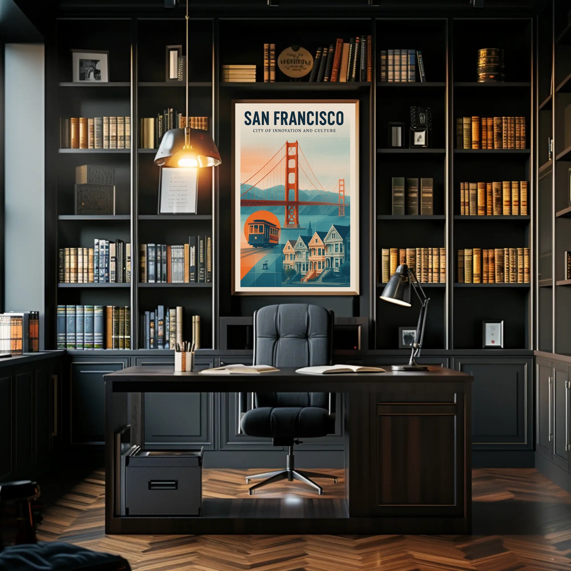 San Francisco  City of Innovation and Culture Poster PosterGoat