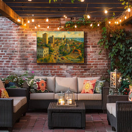 Monrovia Cityscape Vibrant Wanderlust Photography Poster