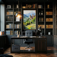 Liechtenstein Vaduz Castle Hilltop View Poster
