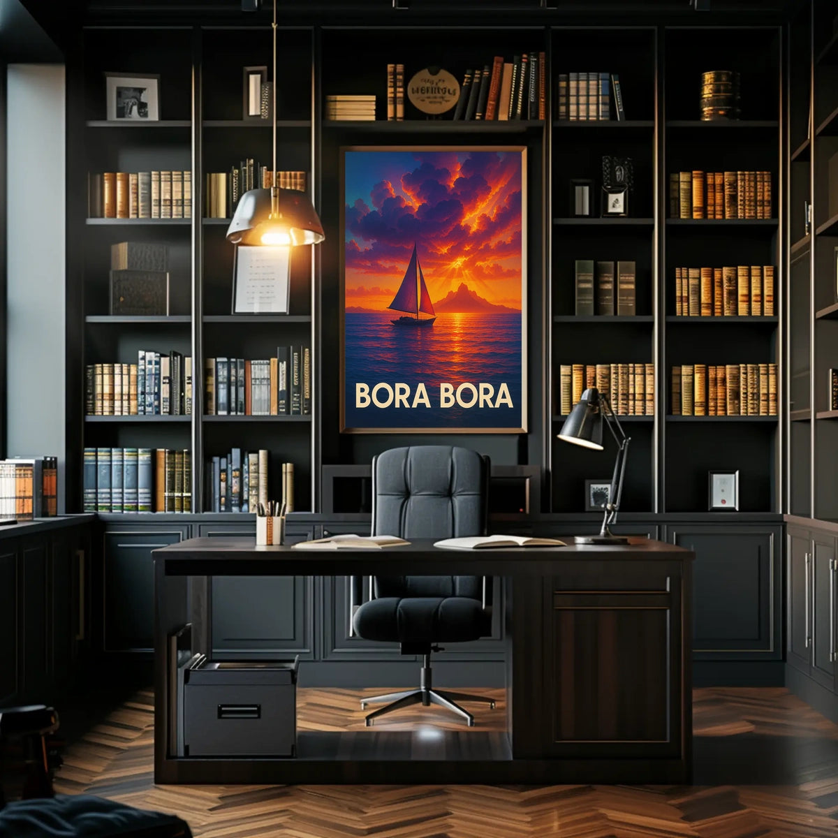 Bora Bora Sunset Poster