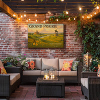 Grand Prairie Travel Poster Art Print
