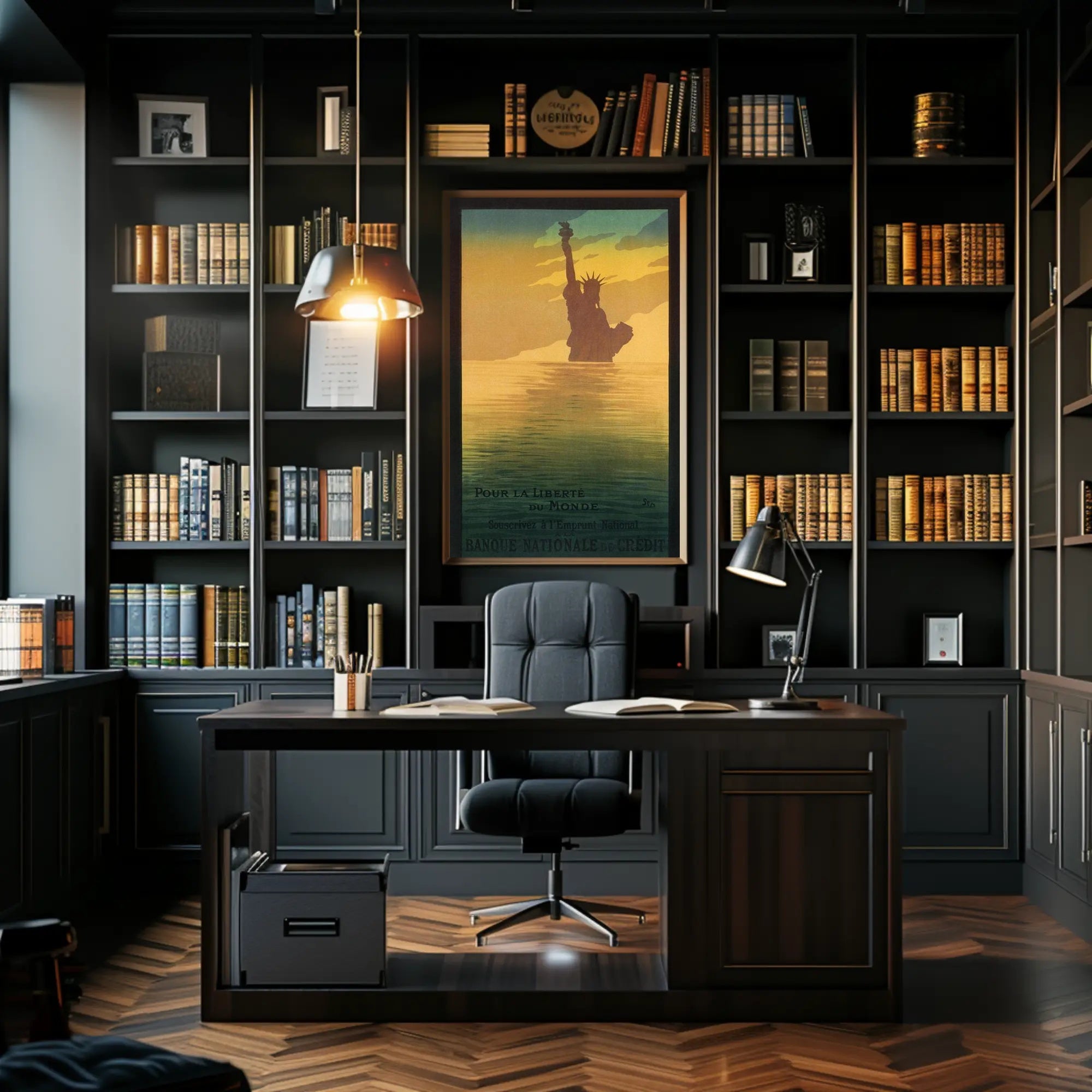 Liberty in the Dawn Poster PosterGoat