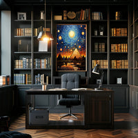 Celestial Pyramids Poster