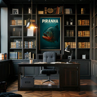 Piranha A Vicious Underwater Terror Poster