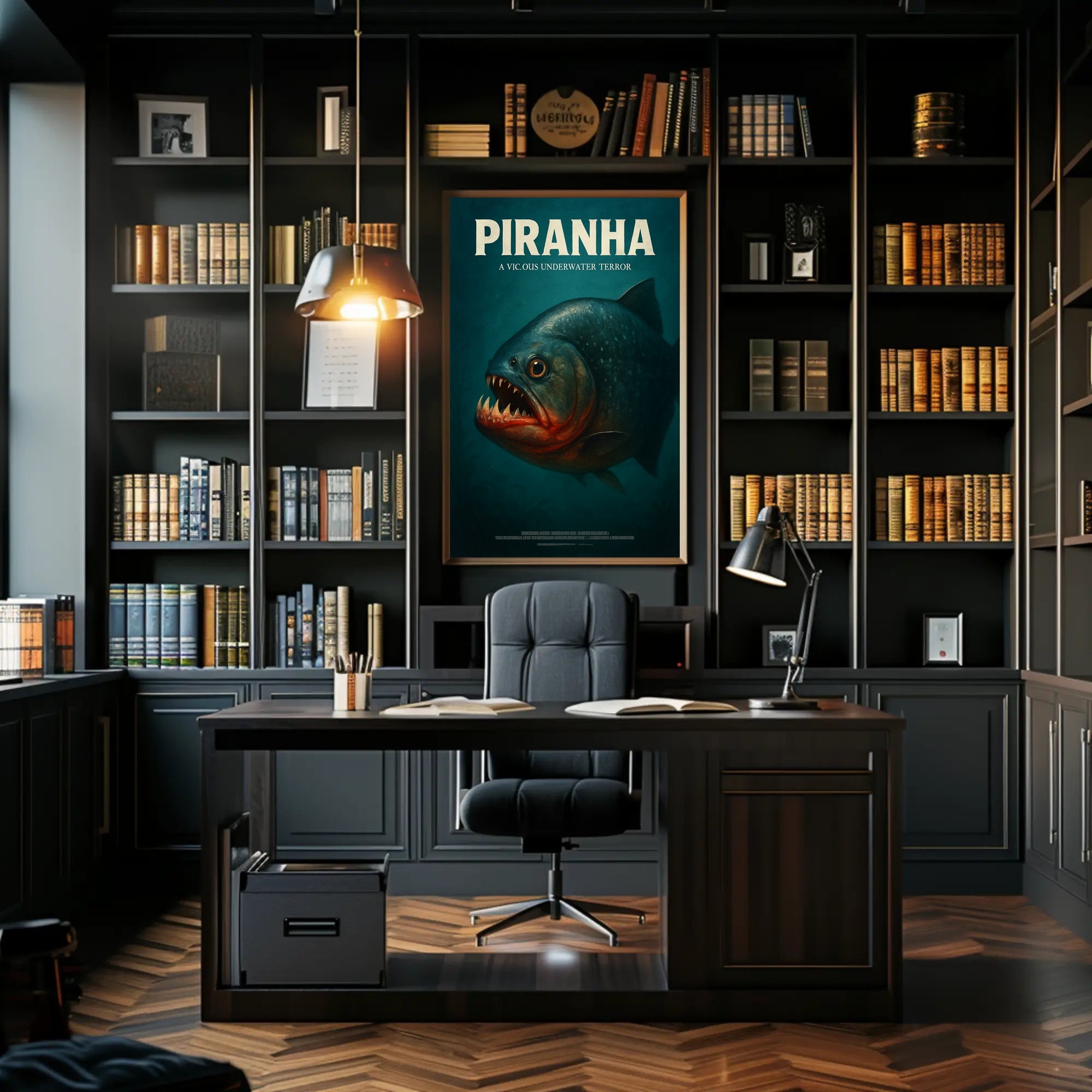 Piranha A Vicious Underwater Terror Poster
