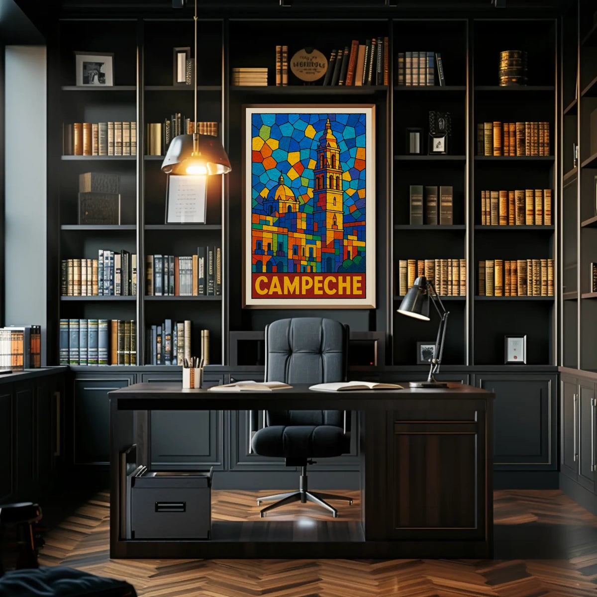 Campeche Stained Glass Art Poster