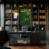 The Blue Beetle Adventure Pop Culture Poster
