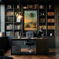 Naples Florida Coastal Serenity Poster Art Print Decor