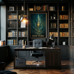 New York Mystical Skyline Poster