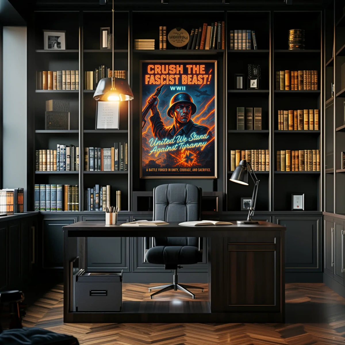 Crush the Fascist Beast Poster