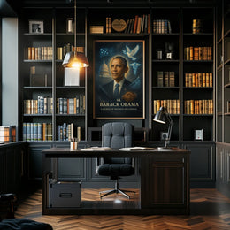 Progressive Leadership Poster of Barack Obama - Historical or Presidential Poster